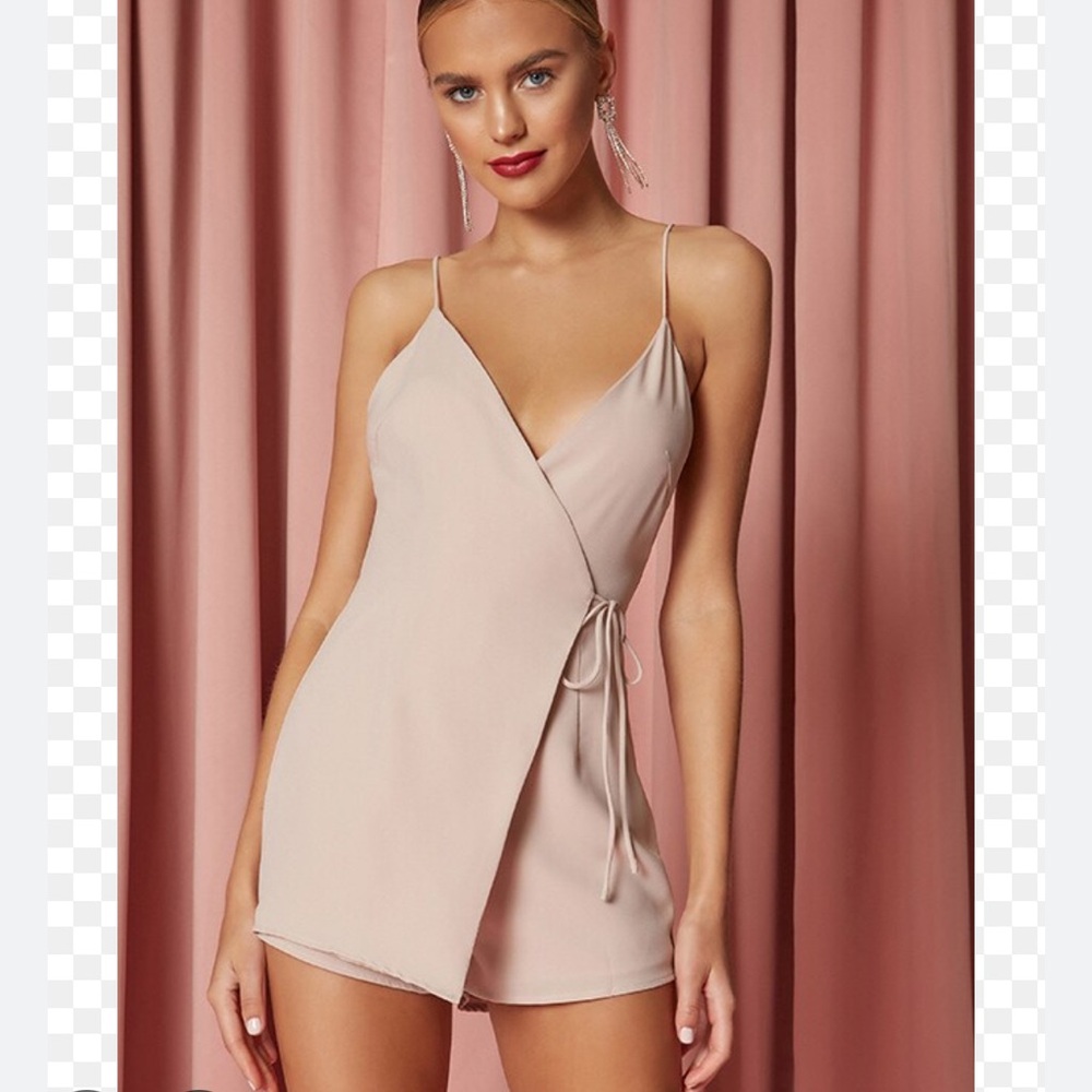 Superdown Nude Romper